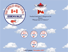 Tablet Screenshot of edenvaleflyers.ca